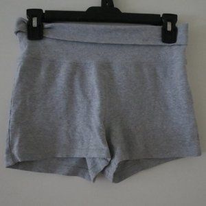 Gray high waisted athletic shorts
